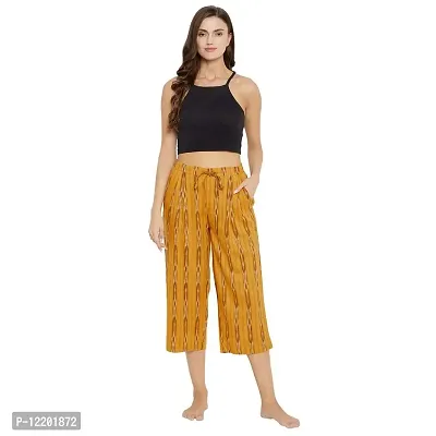 Style Shoes Women's Cotton Printed Pyjamas/Lower/Track Pant, Lounge Wear, Soft Cotton Night Wear Pajama Pant(Prints May Vary) Color- Yellow, Size XL-thumb0