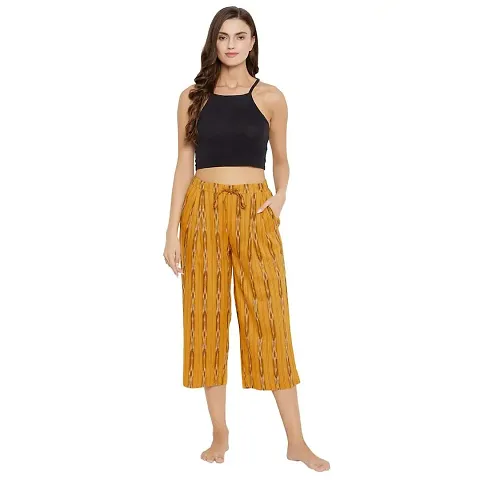 Style Shoes Women's Pyjamas/Lower/Track Pant, Lounge Wear, Soft Night Wear Pajama Pant(Prints May Vary) Color- Yellow, Size XL