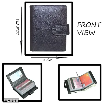 STYLE SHOES Leather Black ATM, Visiting , Credit Card Holder, Pan Card/ID Card Holder for Men and Women-thumb3