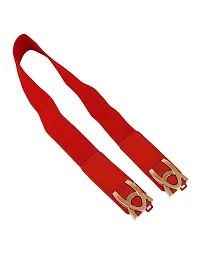 STYLE SHOES Red Women Wide Elastic Belt For Dress Ladies Stretchy Belt Interlocking Buckle(8021IC)-thumb2