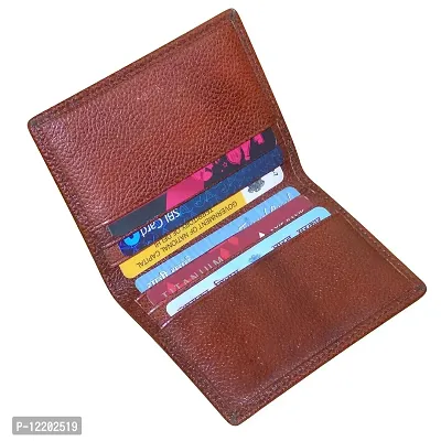 Style Shoes Brown Smart and Stylish Leather Card Holder-thumb5