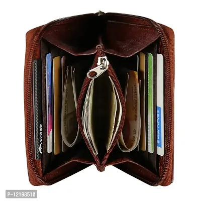 STYLE SHOES Brown Genuine Leather Wallet for Women Women-thumb3