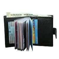 Genuine Leather Black Business Card Book||Credit Card Holder||Wallet||Card Holder-thumb1