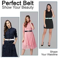 STYLE SHOES Women Belt Casual Thin Belt For Dress Skirt Waist Ladies Flower Designer Waistband-thumb3