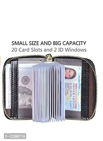 Style Shoes Black Leather Card Holder Card case Money Purse Wallet (Black)-9161QL10-IA-thumb3