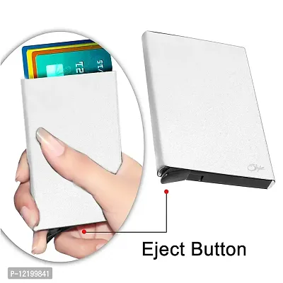 STYLE SHOES Silver Metal RFID Blocking Credit Card Holder-thumb3