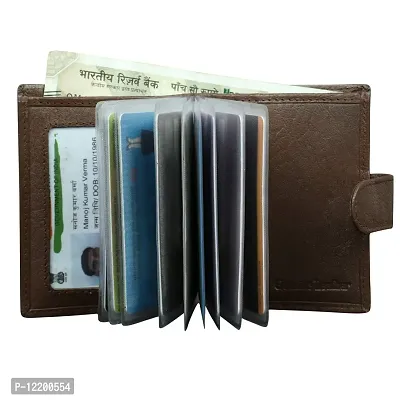 Genuine Leather Black Business Card Book||Credit Card Holder||Wallet||Card Holder-thumb2