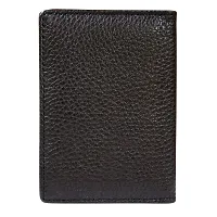 STYLE SHOES Black Genuine Leather 10-15 Card Slots Card Holder Wallet for Men & Women-thumb3