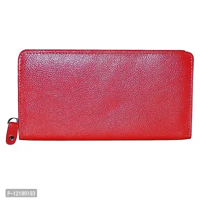 Red Pebbled Leather Bifold Wallet - Bifold Wallets - Michael Louis –  Michael Louis Inc