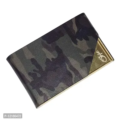 Style98 Leather Unisex Card Holder (Gold)-thumb5