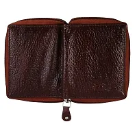 STYLE SHOES Genuine Leather Brown Card Holder||Debit/Credit /ATM Card Holder for Men and Women 15 Card Holder-thumb3