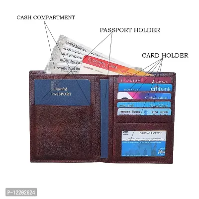 Style98 Shoes Genuine Leather Passport Holder Passport Cover Card Holder for Men & Women - 9167KC1-BB-thumb2