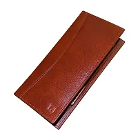 STYLE SHOES Women's Smart and Stylish Leather Card Holder (Brown)-thumb4