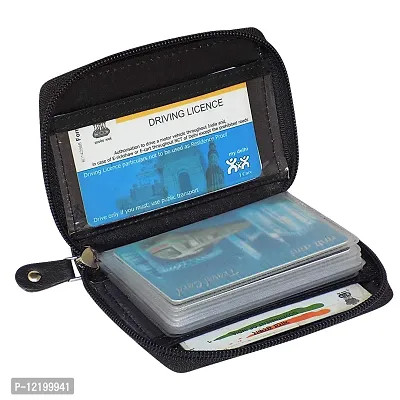 STYLE SHOES Leather Black Card Wallet, Visiting , Credit Card Holder, Pan Card/ID Card Holder for Men and Women-thumb3