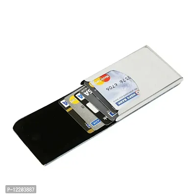 STYLE SHOES Polyurethane Unisex Card Wallet(light blue)-thumb4