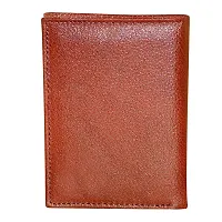 STYLE SHOES Brown Genuine Leather 6 Card Slots Card Holder Wallet for Men & Women-thumb3