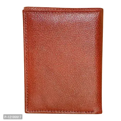 STYLE SHOES Brown Genuine Leather 6 Card Slots Card Holder Wallet for Men & Women-thumb4