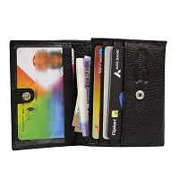 STYLE SHOES Leather Black ATM, Visiting , Credit Card Holder, Pan Card/ID Card Holder for Men and Women-thumb2