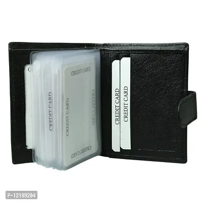 Genuine Leather Black Business Card Book||Credit Card Holder||Wallet||Card Holder-thumb3