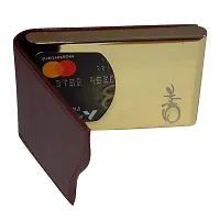 STYLE SHOES Leather Brown Card Wallet, Visiting , Credit Card Holder, Pan Card/ID Card Holder for Men and Women-thumb2