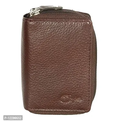 STYLE SHOES Pure Leather Maroon Women Multi Purpose Card Holder Wallet for Women,Girls,Men & Boys