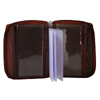 STYLE SHOES Genuine Leather Brown Card Holder||Debit/Credit /ATM Card Holder for Men and Women 15 Card Holder-thumb2