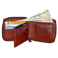 Style Shoes Pure Leather Brown Men' Slim Wallet with Card Holder & Coin Pocket-thumb1