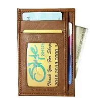 STYLE SHOES Leather Credit Card Holder Wallets - Minimalist Wallet for Women-thumb2
