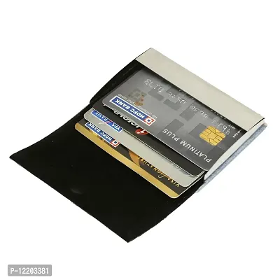 STYLE SHOES Polyurethane Unisex Card Wallet(sky blue)-thumb3