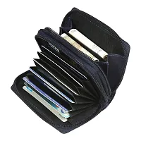 STYLE SHOES Pure Leather Navy blue Women Multi Purpose Card Holder Wallet for Women,Girls,Men & Boys-thumb1