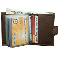 Style Shoes Brown Smart and Stylish Leather Card Holder-thumb3