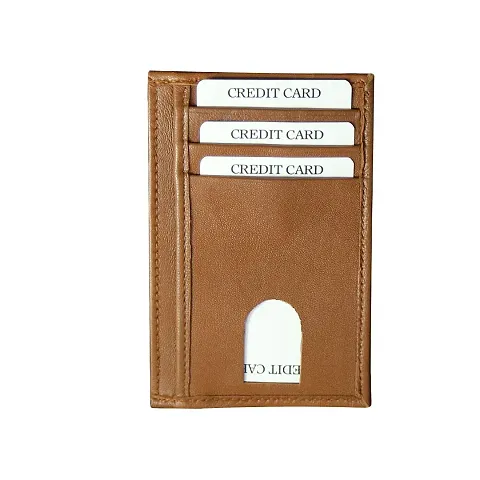 STYLE SHOES Leather Credit Card Holder Wallets - Minimalist Wallet for Women
