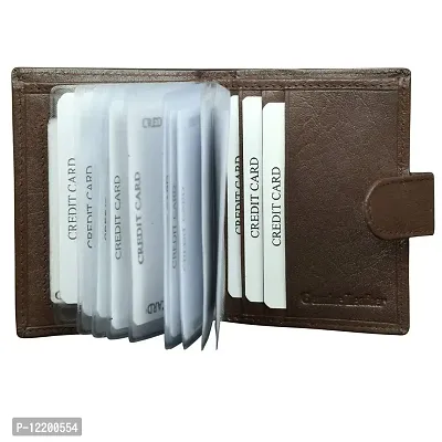 Genuine Leather Black Business Card Book||Credit Card Holder||Wallet||Card Holder-thumb3