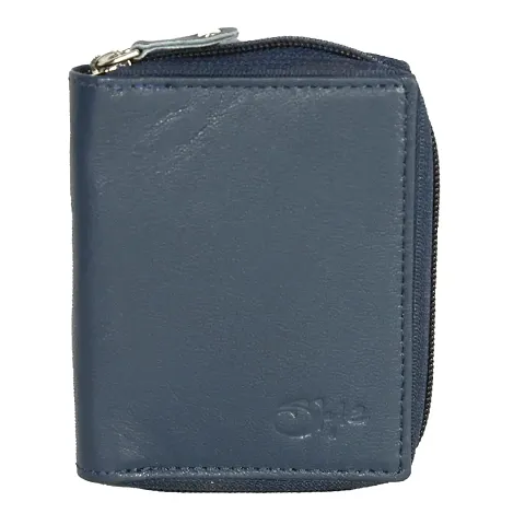 STYLE SHOES Genuine Leather Blue Card Holder||Debit/Credit /ATM Card Holder for Men and Women 15 Card Holder