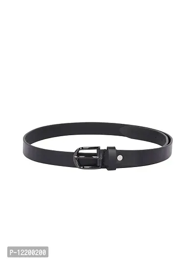 Women Casual, Formal, Party Black Genuine Leather Belt(44)
