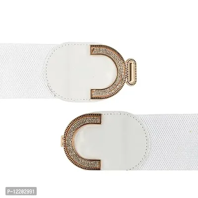 Women's Elastic & PU leather Belt(LBE8011IW)-thumb4