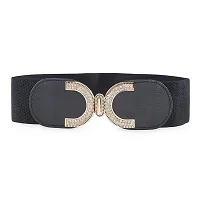 Women's Elastic & PU leather Belt(LBE8010IA)-thumb1