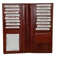 Style Shoes Brown Smart and Stylish Leather Card Holder-thumb2
