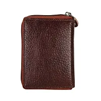 Men  Women Brown Genuine Leather Card Holder  (13 Card Slots)-thumb4