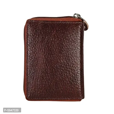 Men  Women Brown Genuine Leather Card Holder  (13 Card Slots)-thumb5