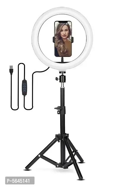 Webilla Selfie Ring Light With Tripod Stand And Phone Holder 10 Inch Dimmable Led Camera Ring Light With 3 Light Modes For Youtube Photo Shoot Video Shoot Live Stream Makeup Vlogging-thumb0