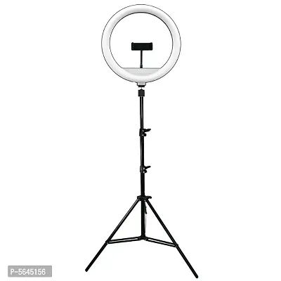 Webilla Selfie Ring Light LED Circle Phone Holder Tripod Stand for iPhone, Android - Great for Live Stream, Makeup/Beauty, Tiktok, YouTube, Video Recording, Studio/Photography Lighting-thumb0