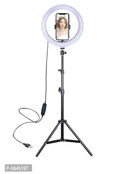 Webilla 26 10 Inch Selfie Ring Light With Tripod Stand And Phone Holder 10 Inch Dimmable Led Ring Light With 3 Light Modes Brightness Level For Youtube Video Live Stream Makeup-thumb0