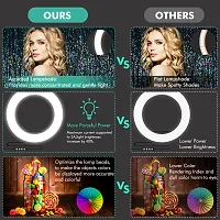 10 inch Dimmable led selfie ring light with tripod stand makeup video live photo ring light-thumb3