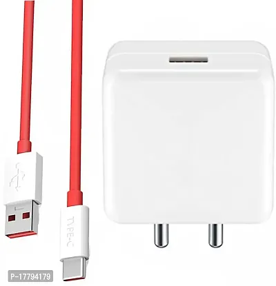 Webilla 65 W Qualcomm 3.0 6 A Multiport Mobile 65W SUPER VOOC/FLASH/WRAP/DART FAST CHARGE FOR OnePlus Ace Racing Edition 5G Charger with Detachable Cablenbsp;nbsp;(White, Cable Included)