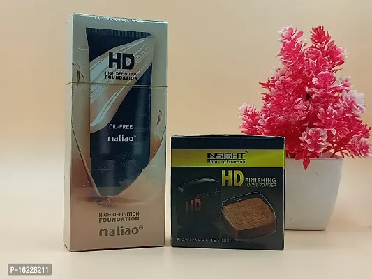 HD Makeup Combo of Hd Loose Powder and HD Foundation