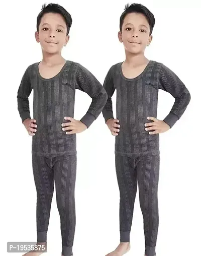 Stylish Fancy Cotton Blend Thermal For Kids Pack Of 2