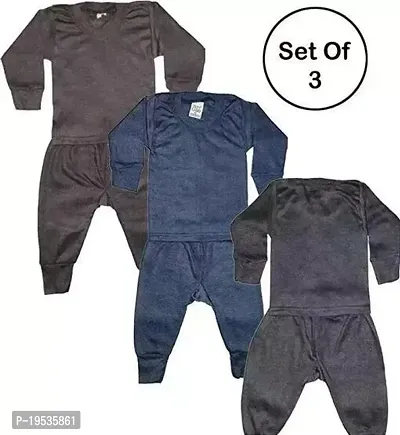 Stylish Fancy Cotton Blend Thermal For Kids Pack Of 3