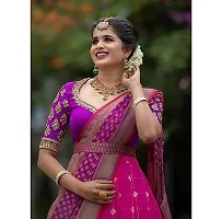 Stylish Multicoloured Silk Lehenga Choli Set For Women-thumb3