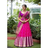 Stylish Multicoloured Silk Lehenga Choli Set For Women-thumb1